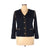 Vintage Altra Navy Blue Cardigan with Gold Accents