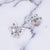 Aurora Borealis Crystal Bead Earrings, Dangling, Cha Cha Beads, Iridescent, Clip On, Bridal, Wedding, Designer Vintage Jewelry