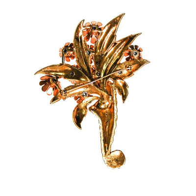 Gilt Rhinestone Floribunda Bouquet Brooch by Unsigned Beauty - Vintage Meet Modern Vintage Jewelry - Chicago, Illinois - #oldhollywoodglamour #vintagemeetmodern #designervintage #jewelrybox #antiquejewelry #vintagejewelry