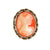 Oval Cameo Brooch with Bamboo Frame
