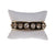 Givenchy Couture Rhinestone Black Enamel and Gold Bangle Bracelet