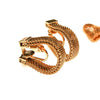 Diane von Furstenberg Gold Mesh Huggie Hoop Earrings by Diane von Furstenberg - Vintage Meet Modern Vintage Jewelry - Chicago, Illinois - #oldhollywoodglamour #vintagemeetmodern #designervintage #jewelrybox #antiquejewelry #vintagejewelry