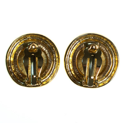 Vintage Gold Coin Earrings with Ladies Silhouette Earrings, Gold Tone, Clip-on by 1980s - Vintage Meet Modern Vintage Jewelry - Chicago, Illinois - #oldhollywoodglamour #vintagemeetmodern #designervintage #jewelrybox #antiquejewelry #vintagejewelry