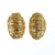 Vintage Gold Statement Earrings with Diamante Mirrored Crystals