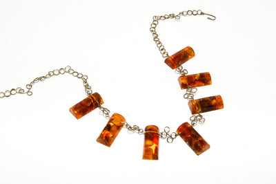 1930's Baltic Amber Beauty Necklace by 1930's - Vintage Meet Modern Vintage Jewelry - Chicago, Illinois - #oldhollywoodglamour #vintagemeetmodern #designervintage #jewelrybox #antiquejewelry #vintagejewelry