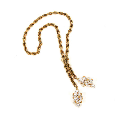 1970's Pearl Tassel Necklace by Lariat by 1970's - Vintage Meet Modern Vintage Jewelry - Chicago, Illinois - #oldhollywoodglamour #vintagemeetmodern #designervintage #jewelrybox #antiquejewelry #vintagejewelry