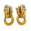 Vintage Ciner Leopard Door-knocker Rhinestone Earrings by Ciner - Vintage Meet Modern Vintage Jewelry - Chicago, Illinois - #oldhollywoodglamour #vintagemeetmodern #designervintage #jewelrybox #antiquejewelry #vintagejewelry