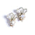Vintage Champagne Crystal and Aurora Borealis Statement Earrings