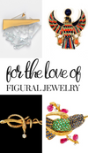 For the Love of Figural Jewelry - Vintage Meet Modern  vintage.meet.modern.jewelry