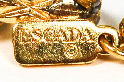 Escada Gold and Jewel Toned Charm Statement Necklace by Escada - Vintage Meet Modern Vintage Jewelry - Chicago, Illinois - #oldhollywoodglamour #vintagemeetmodern #designervintage #jewelrybox #antiquejewelry #vintagejewelry
