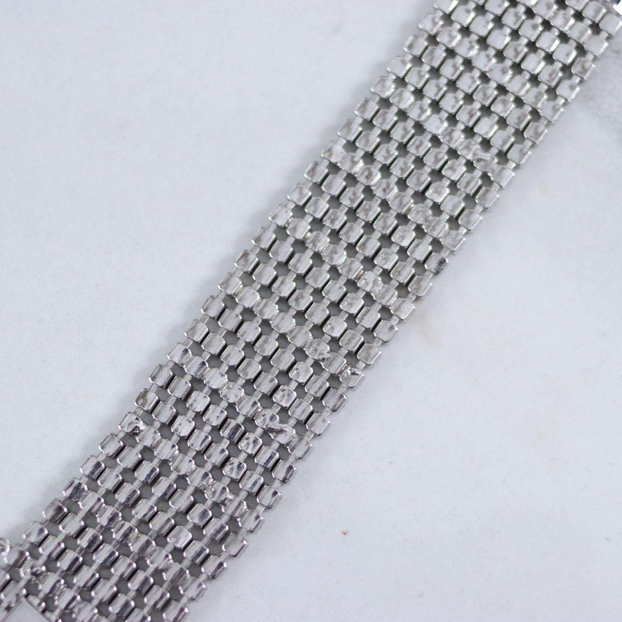 Vintage Diamante Wide Statement Bracelet by Unsigned Beauty - Vintage Meet Modern Vintage Jewelry - Chicago, Illinois - #oldhollywoodglamour #vintagemeetmodern #designervintage #jewelrybox #antiquejewelry #vintagejewelry