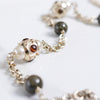 Vintage Gold Chain Necklace with Pearl Stations and Olive Lucite Beads by Vintage Meet Modern - Vintage Meet Modern Vintage Jewelry - Chicago, Illinois - #oldhollywoodglamour #vintagemeetmodern #designervintage #jewelrybox #antiquejewelry #vintagejewelry