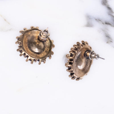Vintage Style Faux Pearl Earrings with Crystal Halo by Vintage Meet Modern - Vintage Meet Modern Vintage Jewelry - Chicago, Illinois - #oldhollywoodglamour #vintagemeetmodern #designervintage #jewelrybox #antiquejewelry #vintagejewelry