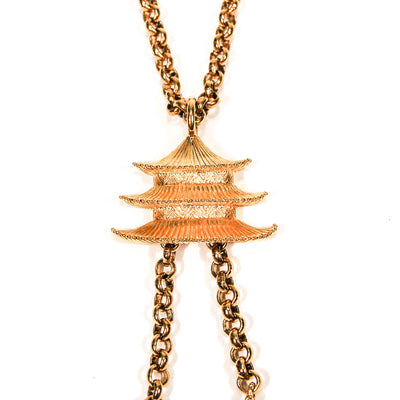 KJL Thai Dancers Necklace and Brooch by KJL - Vintage Meet Modern Vintage Jewelry - Chicago, Illinois - #oldhollywoodglamour #vintagemeetmodern #designervintage #jewelrybox #antiquejewelry #vintagejewelry