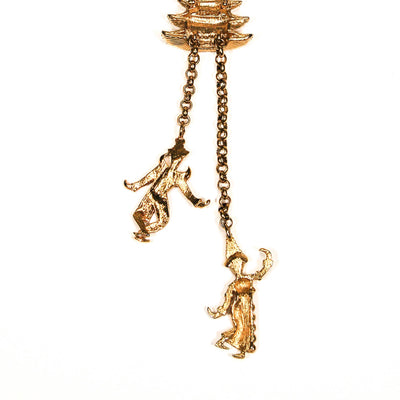 KJL Thai Dancers Necklace and Brooch by KJL - Vintage Meet Modern Vintage Jewelry - Chicago, Illinois - #oldhollywoodglamour #vintagemeetmodern #designervintage #jewelrybox #antiquejewelry #vintagejewelry
