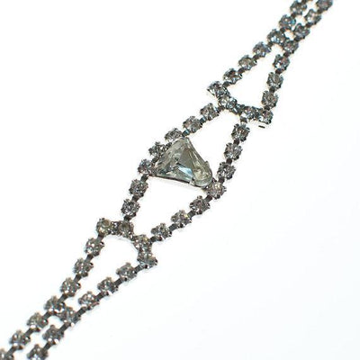 Vintage Art Deco Rhinestone Diamond Look Bracelet by Art Deco - Vintage Meet Modern Vintage Jewelry - Chicago, Illinois - #oldhollywoodglamour #vintagemeetmodern #designervintage #jewelrybox #antiquejewelry #vintagejewelry