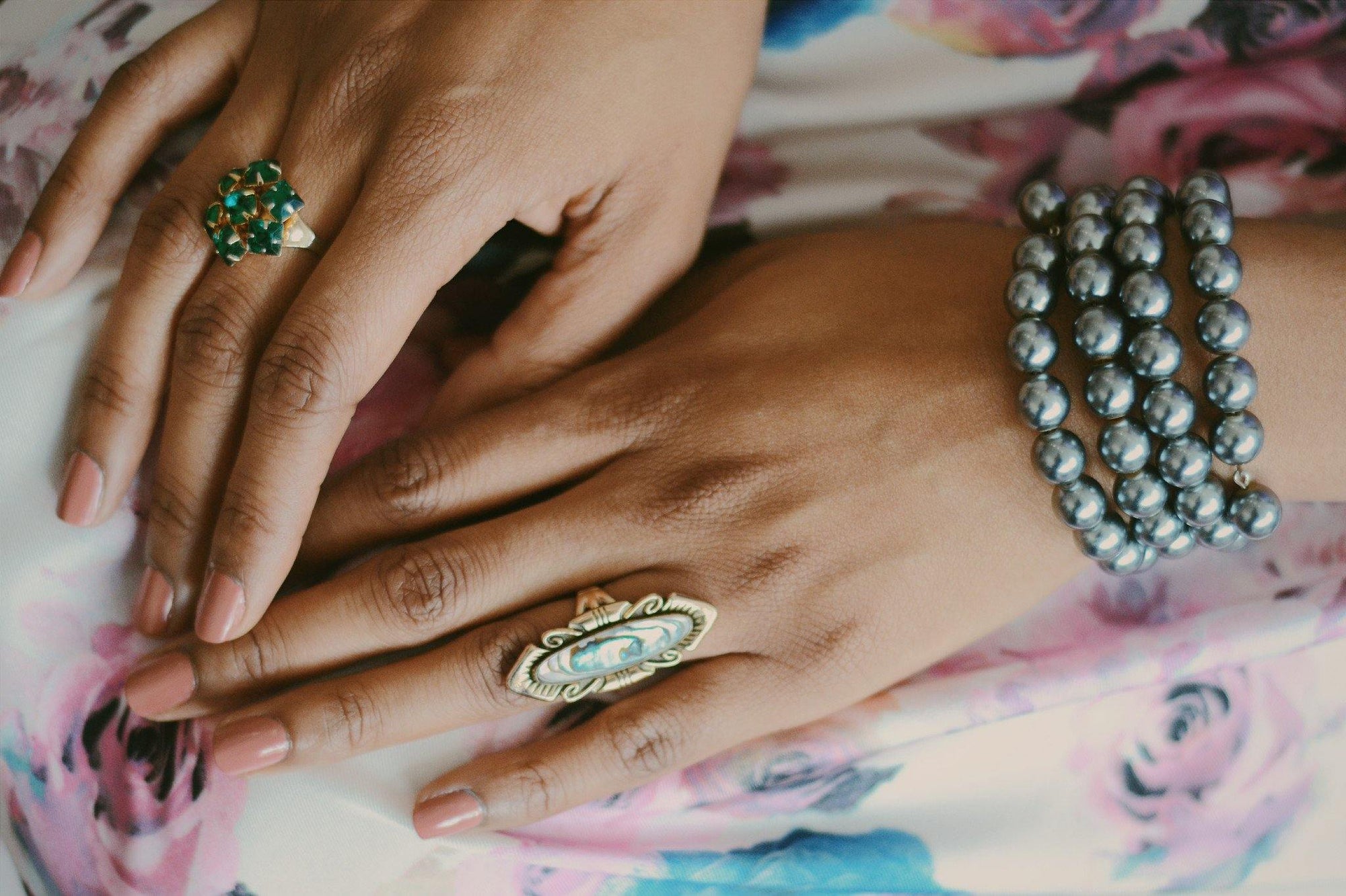 Coiled Black Pearl Adjustable Bracelet by KJL by KJL - Vintage Meet Modern Vintage Jewelry - Chicago, Illinois - #oldhollywoodglamour #vintagemeetmodern #designervintage #jewelrybox #antiquejewelry #vintagejewelry