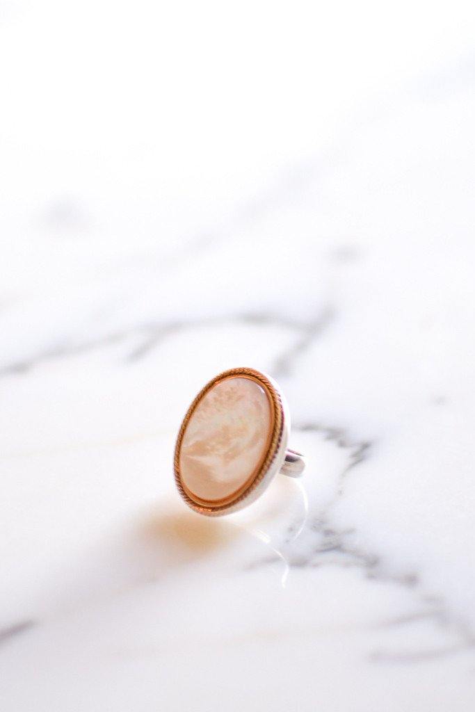 Mother of Pearl Statement Ring