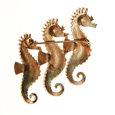 Crown Trifari Seahorse Brooch by Crown Trifari - Vintage Meet Modern Vintage Jewelry - Chicago, Illinois - #oldhollywoodglamour #vintagemeetmodern #designervintage #jewelrybox #antiquejewelry #vintagejewelry