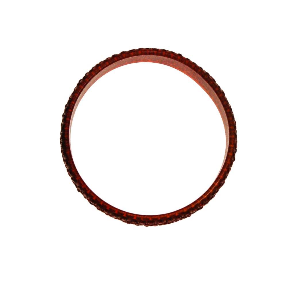 Vintage Art Deco Red Rhinestone Celluloid Bangle Bracelet by Art Deco - Vintage Meet Modern Vintage Jewelry - Chicago, Illinois - #oldhollywoodglamour #vintagemeetmodern #designervintage #jewelrybox #antiquejewelry #vintagejewelry