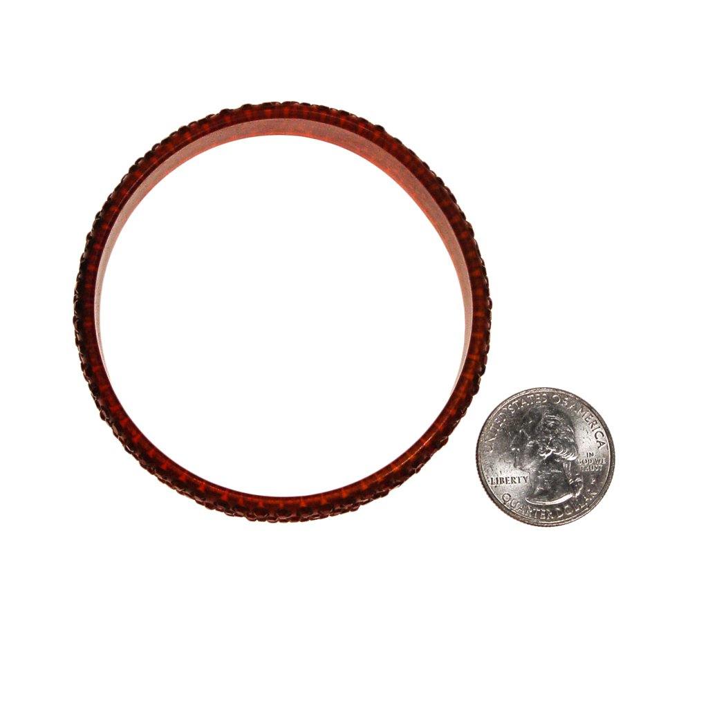 Vintage Art Deco Red Rhinestone Celluloid Bangle Bracelet by Art Deco - Vintage Meet Modern Vintage Jewelry - Chicago, Illinois - #oldhollywoodglamour #vintagemeetmodern #designervintage #jewelrybox #antiquejewelry #vintagejewelry