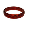 Vintage Art Deco Red Rhinestone Celluloid Bangle Bracelet by Art Deco - Vintage Meet Modern Vintage Jewelry - Chicago, Illinois - #oldhollywoodglamour #vintagemeetmodern #designervintage #jewelrybox #antiquejewelry #vintagejewelry