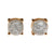 Always Sparkle Glitter Stud Earring in Silver