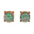 Always Sparkle Glitter Stud Earring Iridescent Green