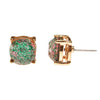 Always Sparkle Glitter Stud Earring Iridescent Green by Vintage Meet Modern - Vintage Meet Modern Vintage Jewelry - Chicago, Illinois - #oldhollywoodglamour #vintagemeetmodern #designervintage #jewelrybox #antiquejewelry #vintagejewelry