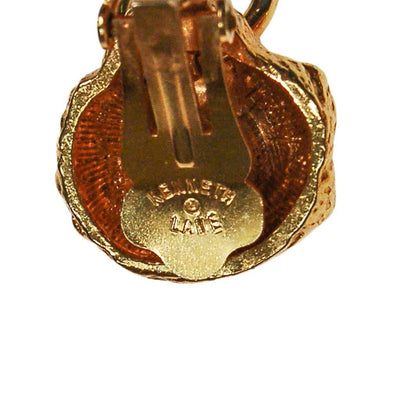 Vintage Kenneth Lane Gold Lion Head Earrings by Kenneth Lane - Vintage Meet Modern Vintage Jewelry - Chicago, Illinois - #oldhollywoodglamour #vintagemeetmodern #designervintage #jewelrybox #antiquejewelry #vintagejewelry