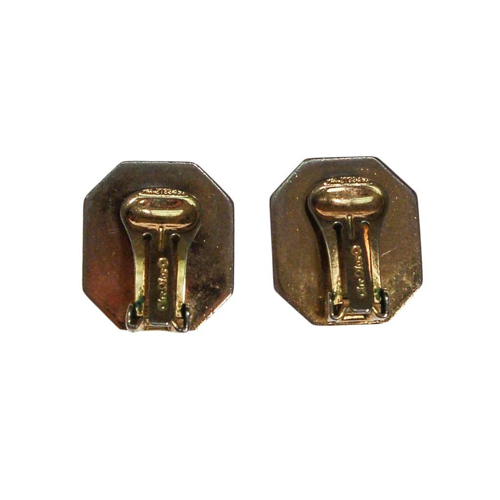 Vintage Christian Dior Gold and Blue Earrings by Christian Dior - Vintage Meet Modern Vintage Jewelry - Chicago, Illinois - #oldhollywoodglamour #vintagemeetmodern #designervintage #jewelrybox #antiquejewelry #vintagejewelry