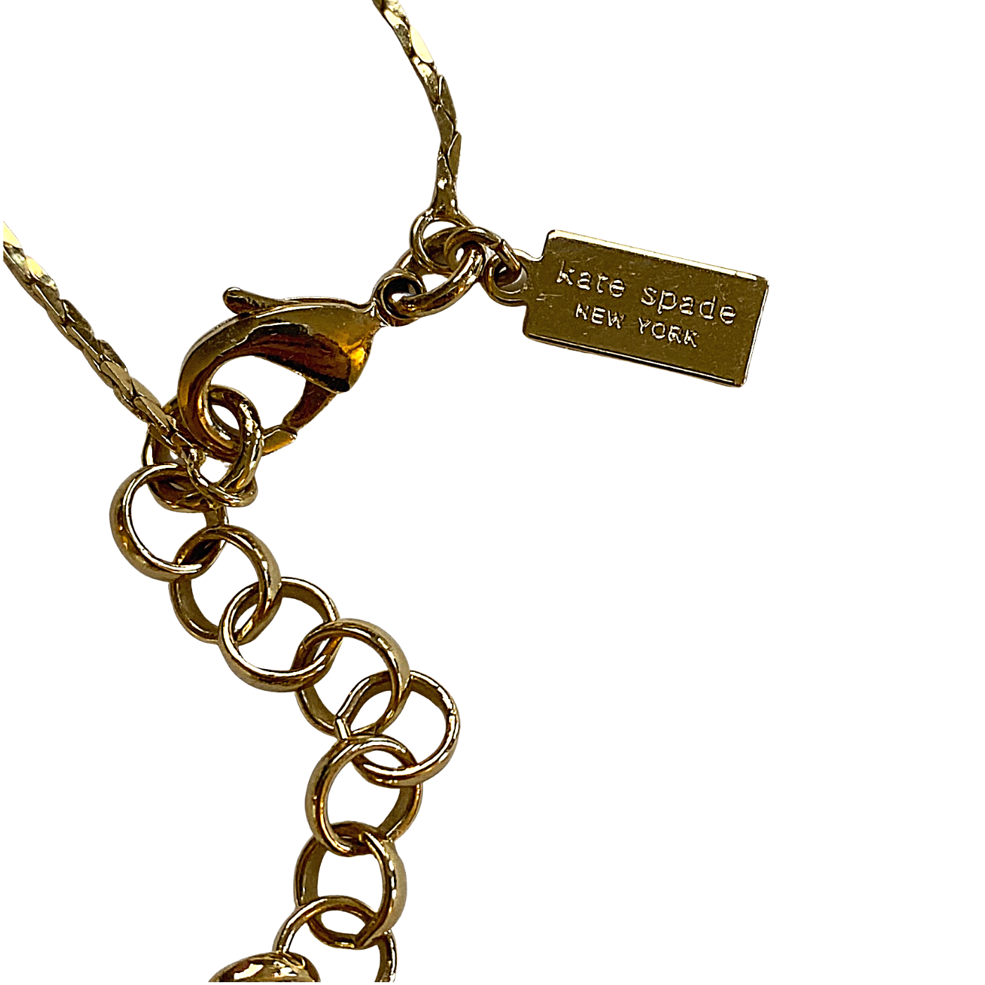 Kate Spade Pearl and Rhinestone Dangling Necklace by Vintage Meet Modern - Vintage Meet Modern Vintage Jewelry - Chicago, Illinois - #oldhollywoodglamour #vintagemeetmodern #designervintage #jewelrybox #antiquejewelry #vintagejewelry