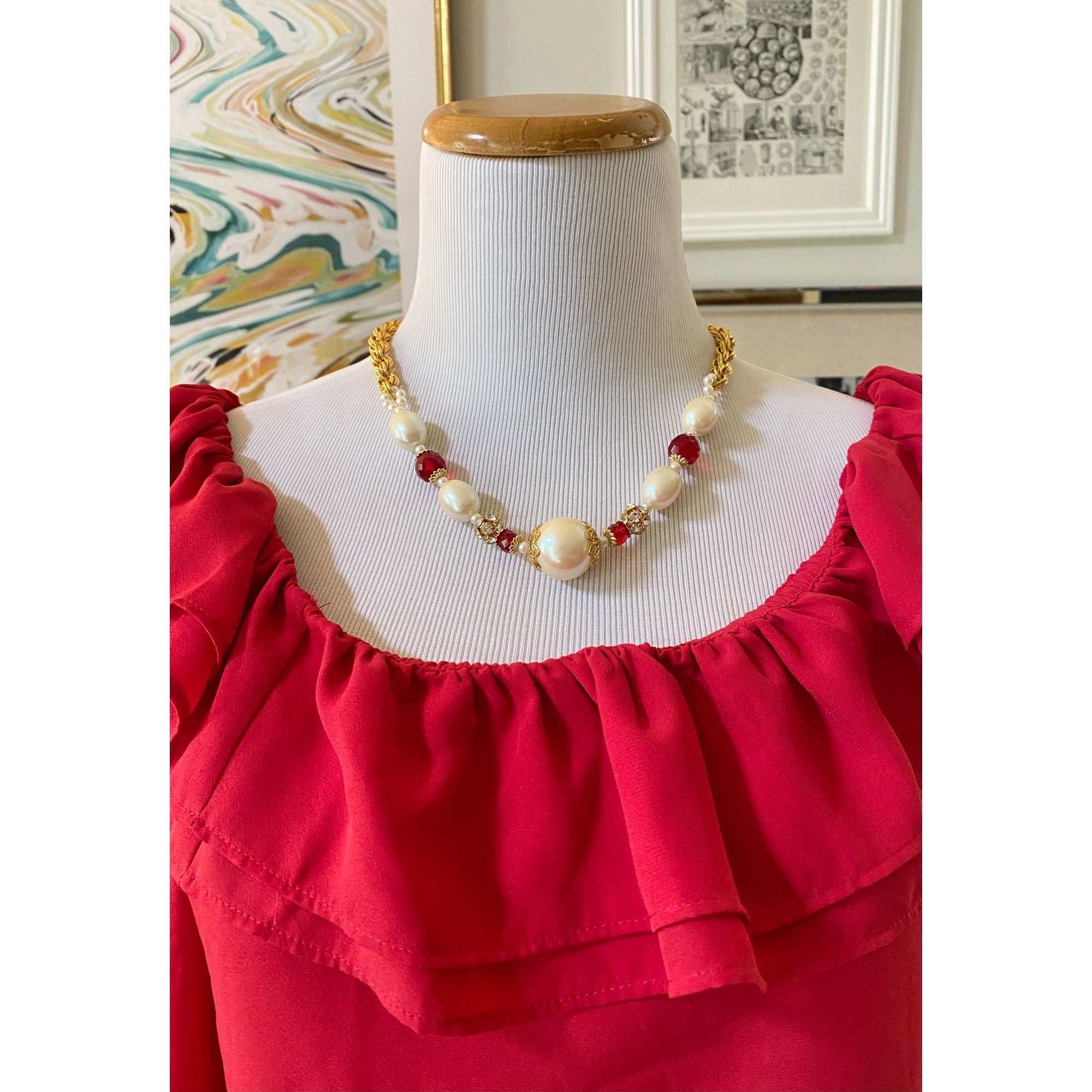 J. Crew Sleeveless Blouse with Ruffled, Scoop Neck Collar by J.Crew - Vintage Meet Modern Vintage Jewelry - Chicago, Illinois - #oldhollywoodglamour #vintagemeetmodern #designervintage #jewelrybox #antiquejewelry #vintagejewelry