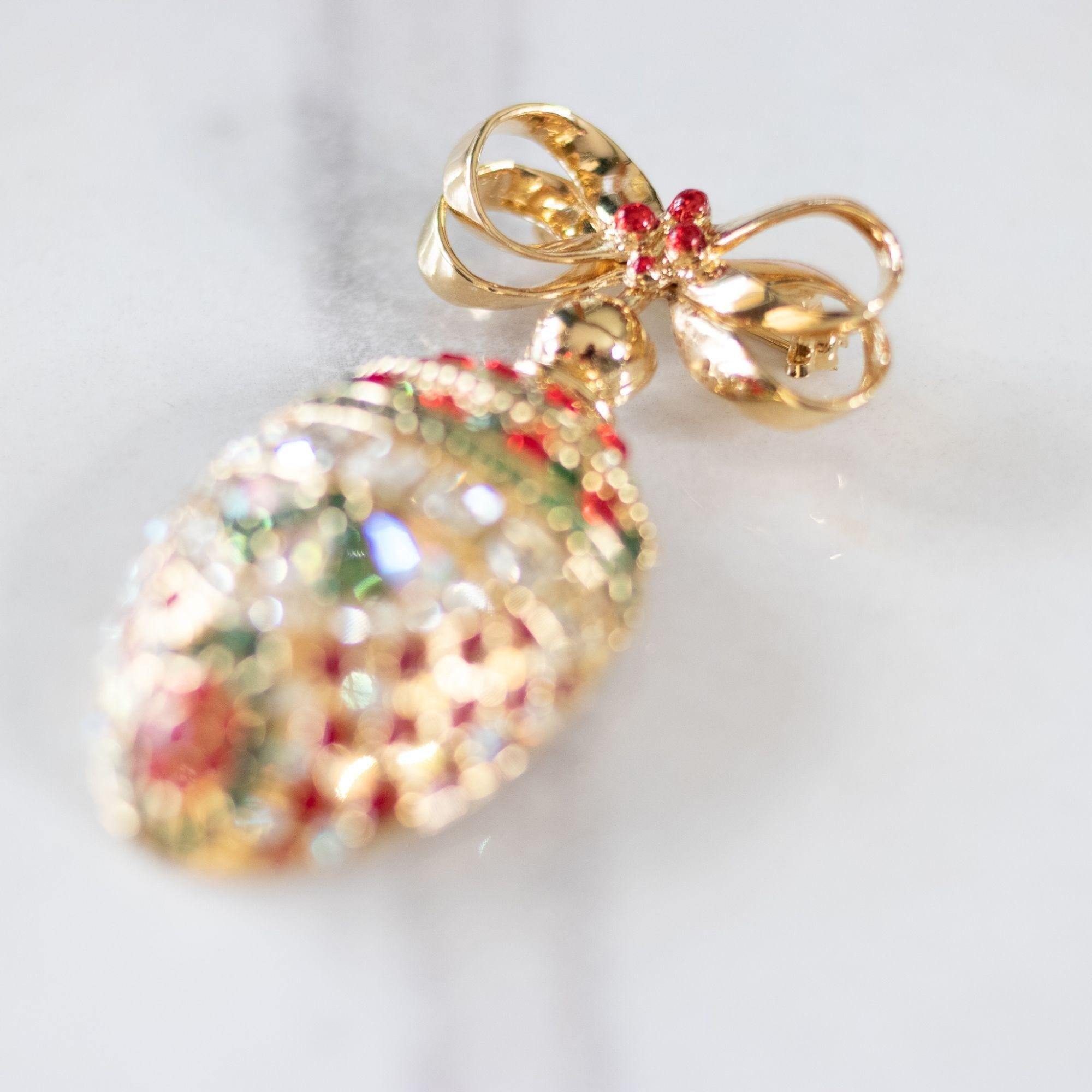 Swarovski Tree Ornament Collectible Brooch by Swarovski - Vintage Meet Modern Vintage Jewelry - Chicago, Illinois - #oldhollywoodglamour #vintagemeetmodern #designervintage #jewelrybox #antiquejewelry #vintagejewelry