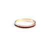 Vintage Ruby Cubic Zirconia Eternity Ring by Vintage Meet Modern  - Vintage Meet Modern Vintage Jewelry - Chicago, Illinois - #oldhollywoodglamour #vintagemeetmodern #designervintage #jewelrybox #antiquejewelry #vintagejewelry