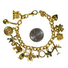 Vintage Joan Rivers Gold Tone Loaded Charm Bracelet by Joan Rivers - Vintage Meet Modern Vintage Jewelry - Chicago, Illinois - #oldhollywoodglamour #vintagemeetmodern #designervintage #jewelrybox #antiquejewelry #vintagejewelry