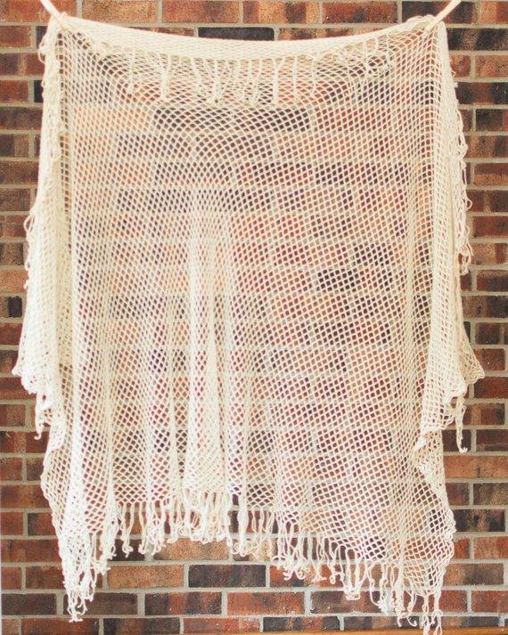 Anne Klein Woven Shawl Scarf Large Loop by Anne Klein - Vintage Meet Modern Vintage Jewelry - Chicago, Illinois - #oldhollywoodglamour #vintagemeetmodern #designervintage #jewelrybox #antiquejewelry #vintagejewelry