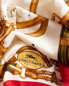 Longchamp Paris Circus Horse and Buckle Silk Scarf by Longchamp - Vintage Meet Modern Vintage Jewelry - Chicago, Illinois - #oldhollywoodglamour #vintagemeetmodern #designervintage #jewelrybox #antiquejewelry #vintagejewelry