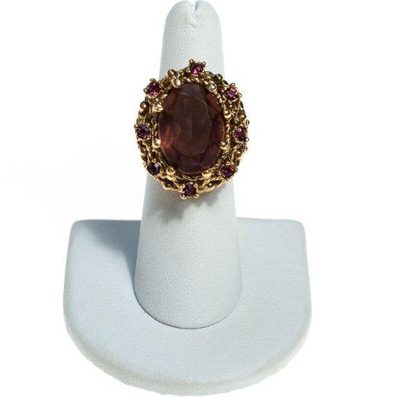 Huge 1960s Vintage Amethyst Crystal Cocktail Ring by 1960s - Vintage Meet Modern Vintage Jewelry - Chicago, Illinois - #oldhollywoodglamour #vintagemeetmodern #designervintage #jewelrybox #antiquejewelry #vintagejewelry
