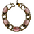 Kafin Pink Moonglow Glass Cabochon Bracelet