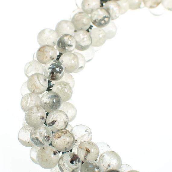 Vintage Art Deco Clear Crystal Bubble Bead Necklace by Art Deco - Vintage Meet Modern Vintage Jewelry - Chicago, Illinois - #oldhollywoodglamour #vintagemeetmodern #designervintage #jewelrybox #antiquejewelry #vintagejewelry