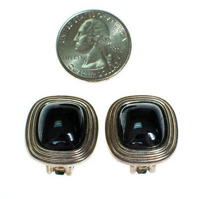 Vintage Christian Dior Hematite and Silver Earrings by Christian Dior - Vintage Meet Modern Vintage Jewelry - Chicago, Illinois - #oldhollywoodglamour #vintagemeetmodern #designervintage #jewelrybox #antiquejewelry #vintagejewelry