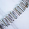 Vintage Whiting and Davis Etched Column Bracelet Victoria Gothic Style by Whiting and Davis - Vintage Meet Modern Vintage Jewelry - Chicago, Illinois - #oldhollywoodglamour #vintagemeetmodern #designervintage #jewelrybox #antiquejewelry #vintagejewelry