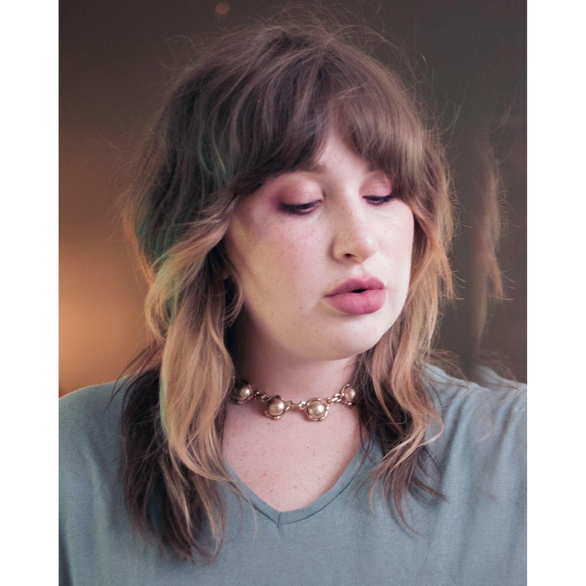 Vintage Barclay Champagne Coin Pearl Choker Necklace by Barclay - Vintage Meet Modern Vintage Jewelry - Chicago, Illinois - #oldhollywoodglamour #vintagemeetmodern #designervintage #jewelrybox #antiquejewelry #vintagejewelry