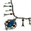 Vintage ART Mode Turquoise and Coral Squash Blossom Necklace by Art Mode - Vintage Meet Modern Vintage Jewelry - Chicago, Illinois - #oldhollywoodglamour #vintagemeetmodern #designervintage #jewelrybox #antiquejewelry #vintagejewelry