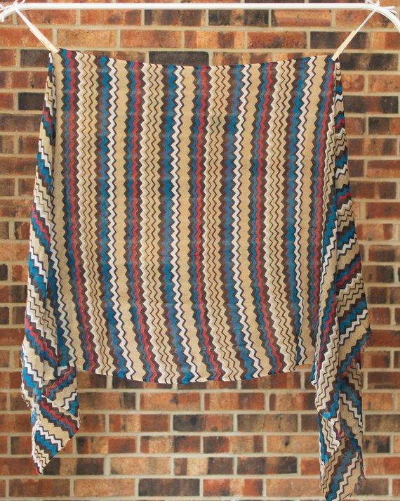 Shiraleah 100% Wool Scarf Shawl Chevron Zig Zag Print by Shiraleah - Vintage Meet Modern Vintage Jewelry - Chicago, Illinois - #oldhollywoodglamour #vintagemeetmodern #designervintage #jewelrybox #antiquejewelry #vintagejewelry