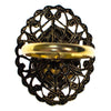 Vintage Daisy Ring with Filigree Setting, Adjustable, Antique Gold Tone by 1960s - Vintage Meet Modern Vintage Jewelry - Chicago, Illinois - #oldhollywoodglamour #vintagemeetmodern #designervintage #jewelrybox #antiquejewelry #vintagejewelry