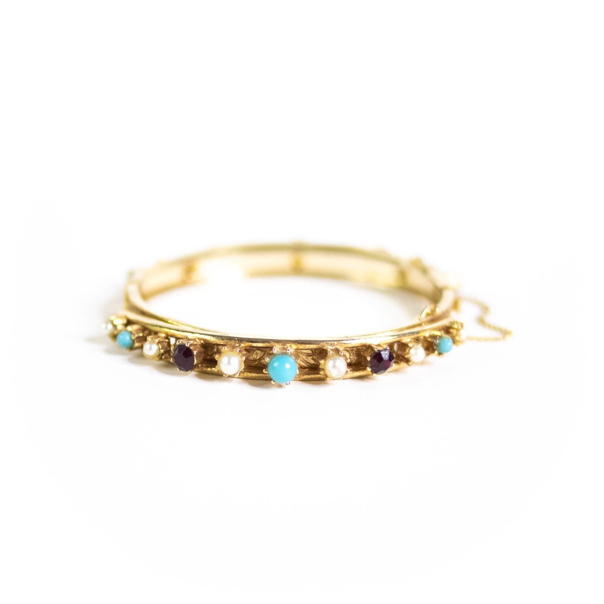 Vintage Victorian Revival Beaded Bangle Bracelet by Unsigned Beauty - Vintage Meet Modern Vintage Jewelry - Chicago, Illinois - #oldhollywoodglamour #vintagemeetmodern #designervintage #jewelrybox #antiquejewelry #vintagejewelry