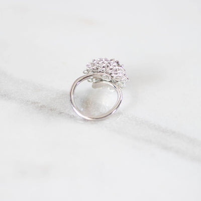 Vintage Sarah Coventry Filigree Snowflake Ring with Diamante Rhinestones by Sarah Coventry - Vintage Meet Modern Vintage Jewelry - Chicago, Illinois - #oldhollywoodglamour #vintagemeetmodern #designervintage #jewelrybox #antiquejewelry #vintagejewelry
