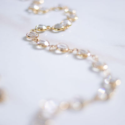 Vintage Swarovski Bezel Set Crystal Necklace by Swarovski - Vintage Meet Modern Vintage Jewelry - Chicago, Illinois - #oldhollywoodglamour #vintagemeetmodern #designervintage #jewelrybox #antiquejewelry #vintagejewelry